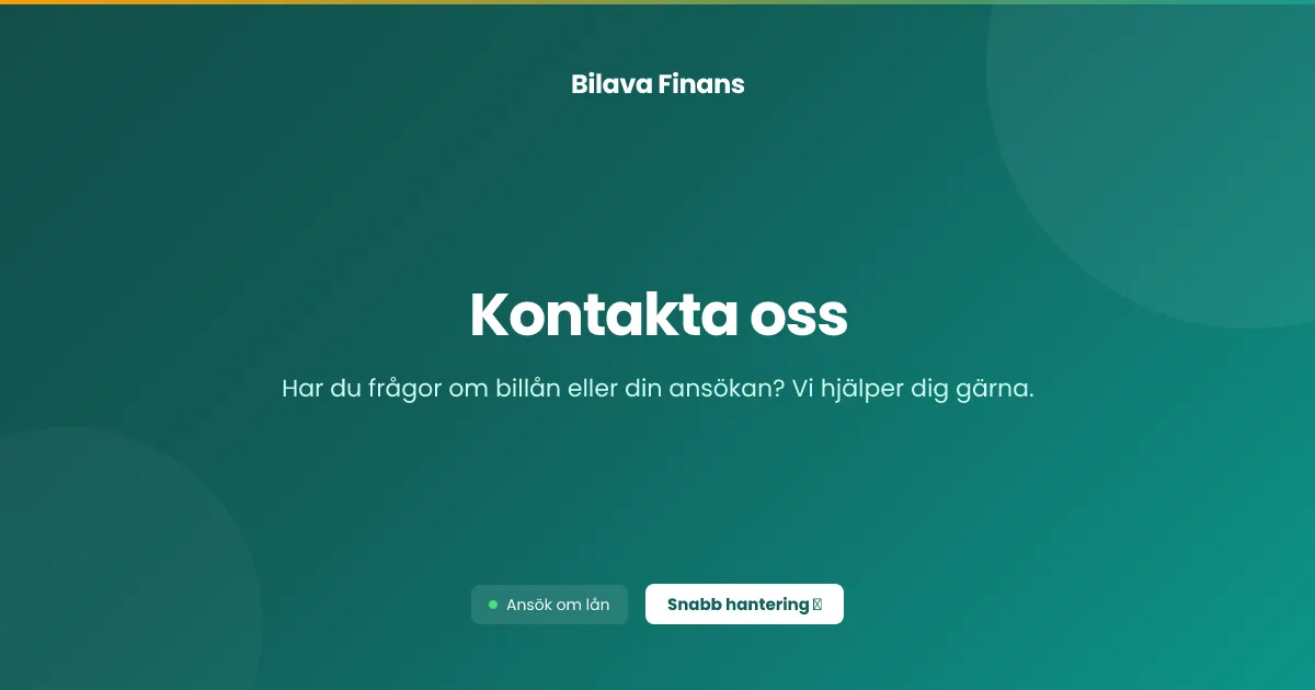 Kontakta oss